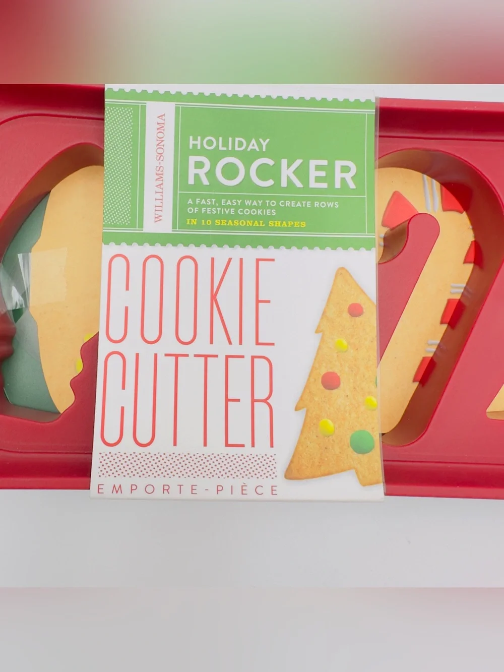 Williams Sonoma Holiday Rocker Cookie Cutter Set - Red